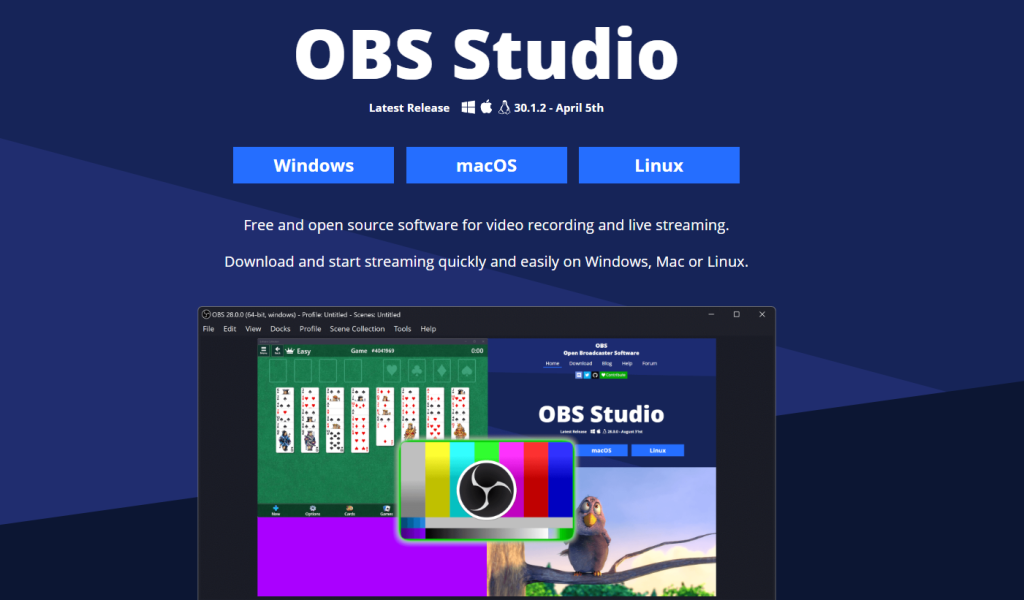 Free Screen Recorders OBS
