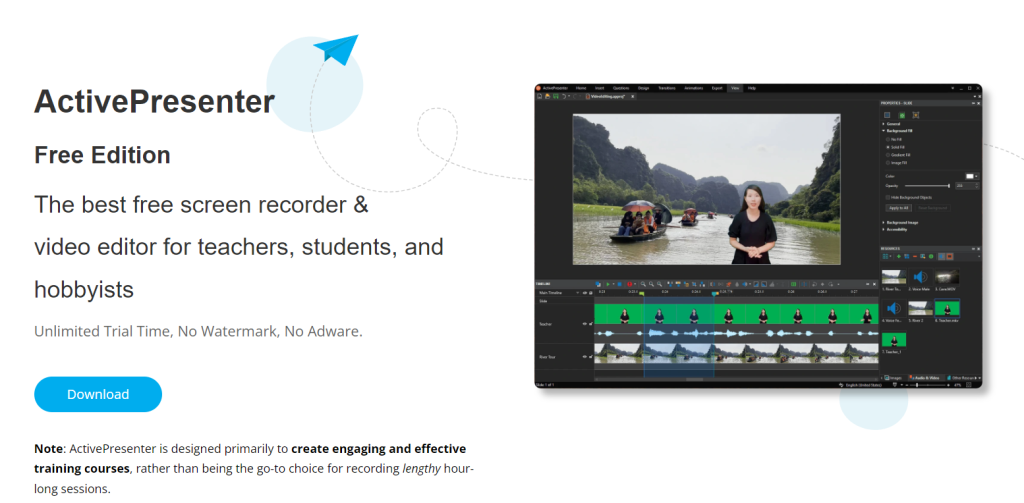 Free Screen Recorders ActivePresenter