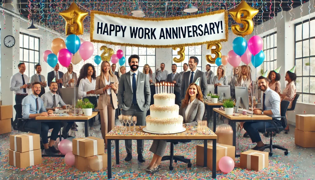 work anniversary messages