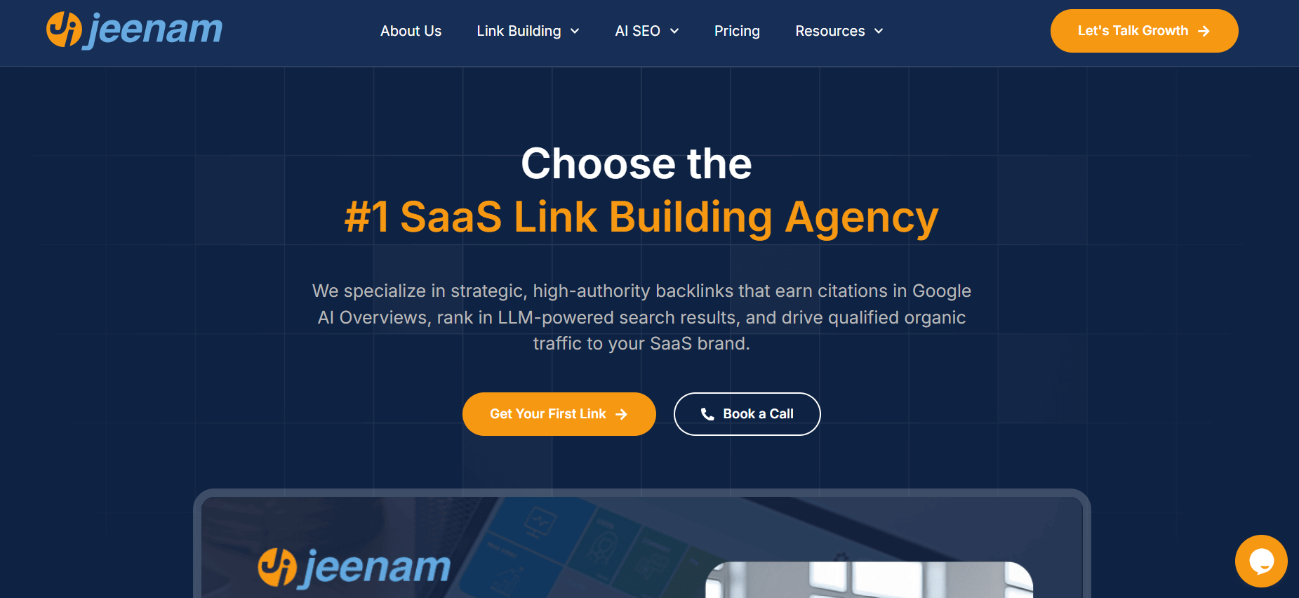 Jeenam SaaS-focused link building agency