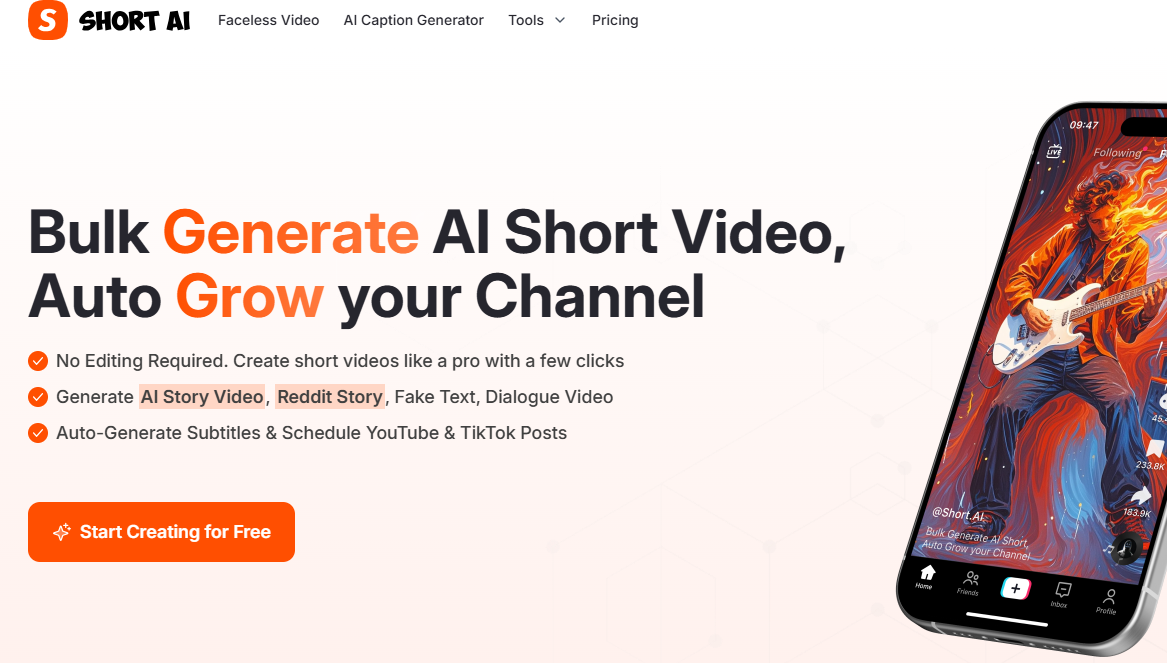 Short AI: A Revolutionary Short Story Generator for Creative Minds