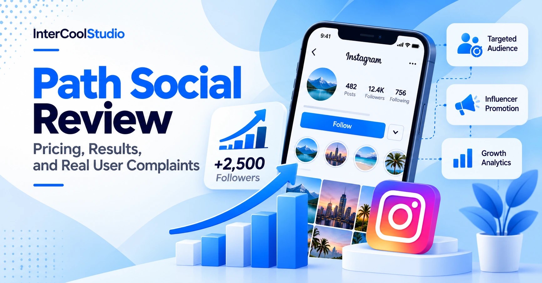 Path Social review covering Instagram growth, pricing, follower results, customer complaints, and audience targeting.