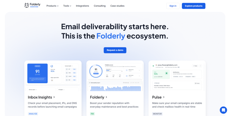 Automated Email Warmup Folderly