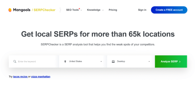 Mangools (SERPChecker) Best Tools for Small Business
