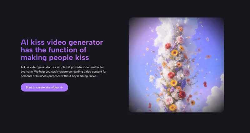 AI kiss video generator