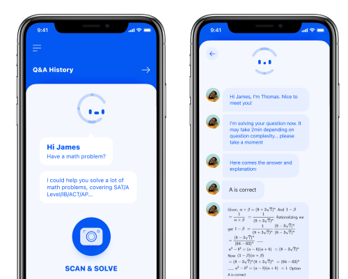 Gauth AI homework helper scan and solve interface