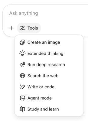 ChatGPT Study Mode AI homework helper interface